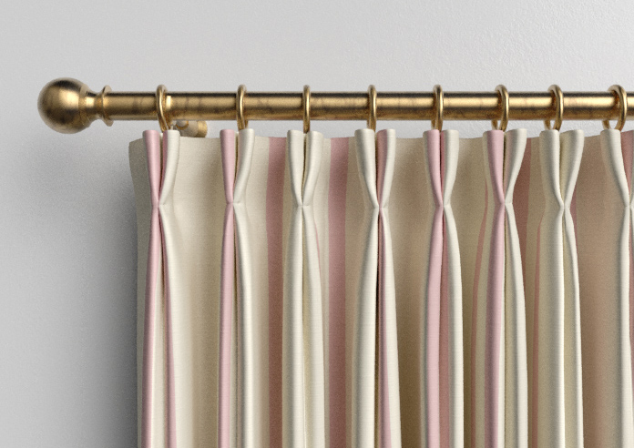 Adelaide, Winnies Stripe Rosies Pink - Made to Measure Curtains - Image 10